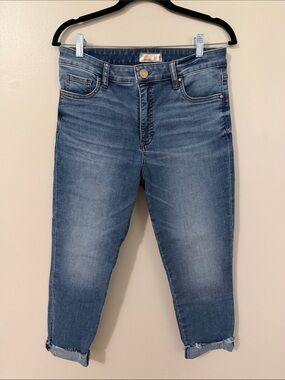 Kut from the Kloth Mid Blue Cropped Jeans